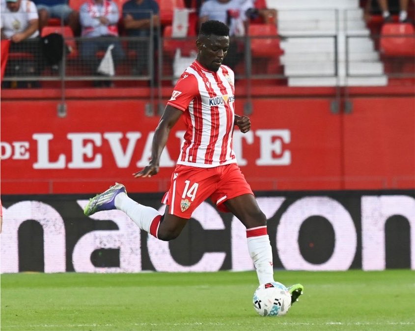 fraanciscop_'s tweet photo. 💰 𝗦𝗔𝗟𝗜𝗗𝗔

𝐈𝐃𝐃𝐑𝐈𝐒𝐔 𝐁𝐀𝐁𝐀
El centrocampista ghanés se convierte en futbolista del FK Partizan, de la primera serbia, tras poner fin a su contrato con la UD Almería. Llegó en la temporada 2023/24 y ha disputado 60 partidos con el cuadro indálico. https://t.co/Uih2Py1LYA