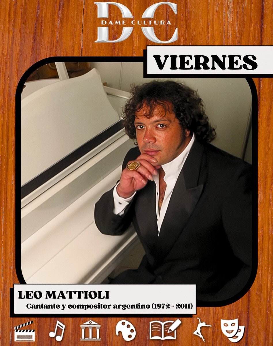 DameCultura's tweet photo. 🎙️ A 15 años de su partida, recordamos a Leo Mattioli.
El León Santafesino dejó canciones de amor, desamor y pasión que siguen sonando generación tras generación.
Siempre presente Leo🌹
#Viernes #LeoMattioli #LeónSantafesino https://t.co/vEFSF1SS8N