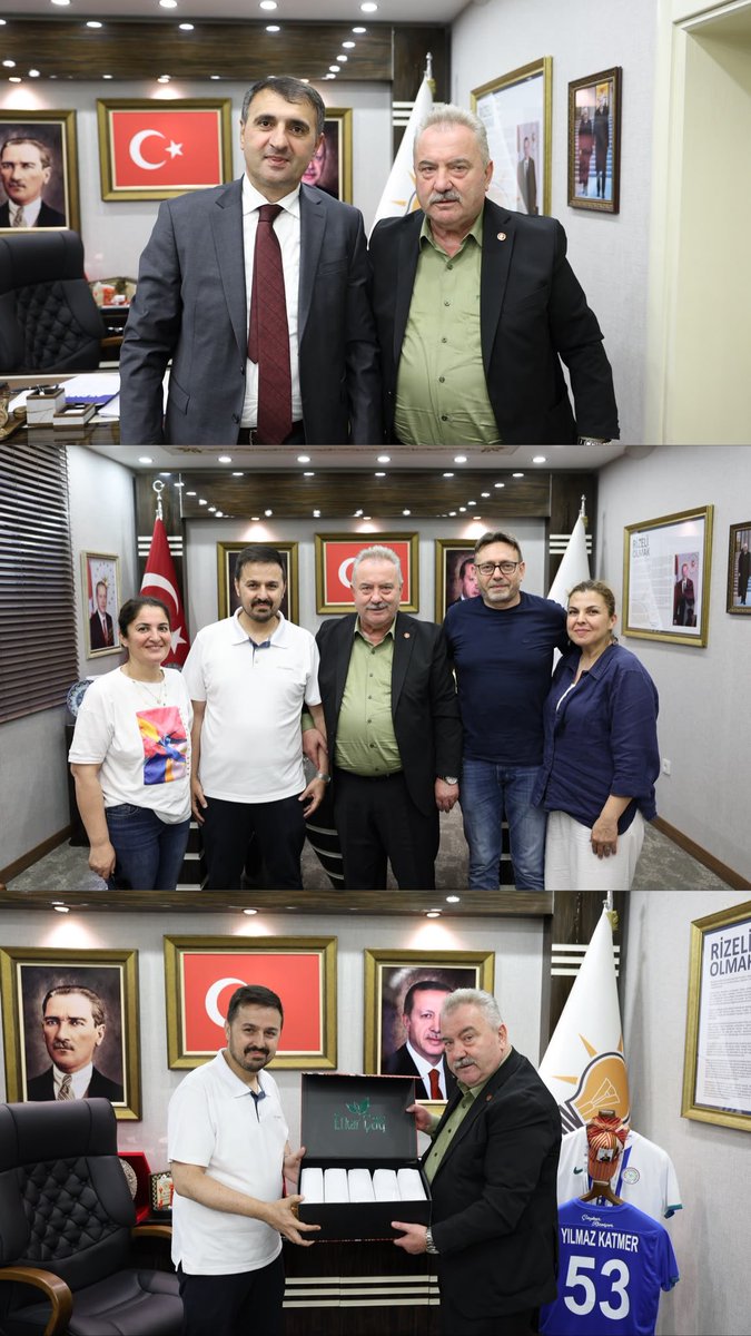 YilmazKATMER's tweet photo. Kıymetli Hemşehrilerim,

📍Bugün, Tophane Mahallesi Camii temel atma törenine katılım sağladık. Manevi atmosferine büyük katkı sağlayacak olan yeni camimizin Yüce Allah’tan niyaz ediyorum.

📍Kale yolu girişindeki yol çalışmaları esnasında gün yüzüne çıkarılan 200 yıllık tarihi köprüyü yerinde inceledik; yürütülen koruma ve restorasyon çalışmaları hakkında yetkililerden detaylı bilgi aldık.

📍Rize Çay Çarşısı’nda düzenlenen kadim kültürümüzü, el sanatlarımızı ve yöresel değerlerimizi yaşatmayı amaçlayan Yaşayan Miras Şöleni'nin açılışına katıldık.

📍İlimizin tanıtımına ve yerel medyasına katkı sağlayan https://t.co/MNKj0spaes işletmesinin yeni adresindeki açılış törenine katılarak hayırlı olsun dileklerimizi ilettik.

📍Ziyarete gelen;

📌Ptt Bölge Müdürümüz Ali Nazıroğlu,

📌TKDK (Tarım ve Kırsal Kalkınmayı Destekleme Kurumu) Başkanı Dr. Ahmet Antalyalı ve 

📌Ziyarete gelen vatandaşlarımızı İl Başkanlığımızda misafir ettim.