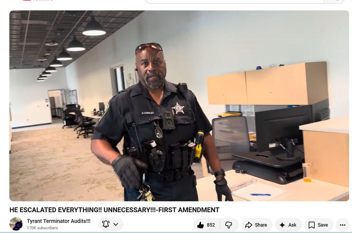 CopperAmerican's tweet photo. HE ESCALATED EVERYTHING!! UNNECESSARY!!!-FIRST AMENDMENT  
https://t.co/Ui5w8qCxph via @YouTube https://t.co/3Psc44n8wG