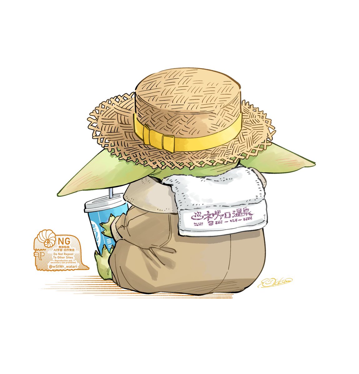 wStWr_watari's tweet photo. 夏のグーには背中にタオル https://t.co/tBicKmVQDP
