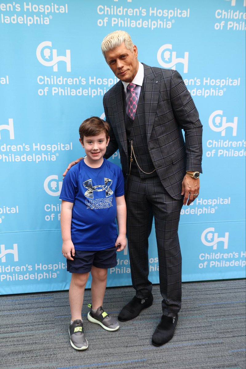 CodyRhodes's tweet photo. Amazing morning w/ @ChildrensPhila ♥️ https://t.co/3UhU5qk9sp