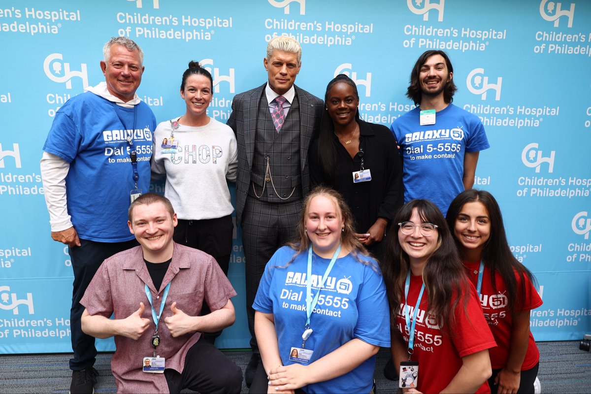 CodyRhodes's tweet photo. Amazing morning w/ @ChildrensPhila ♥️ https://t.co/3UhU5qk9sp