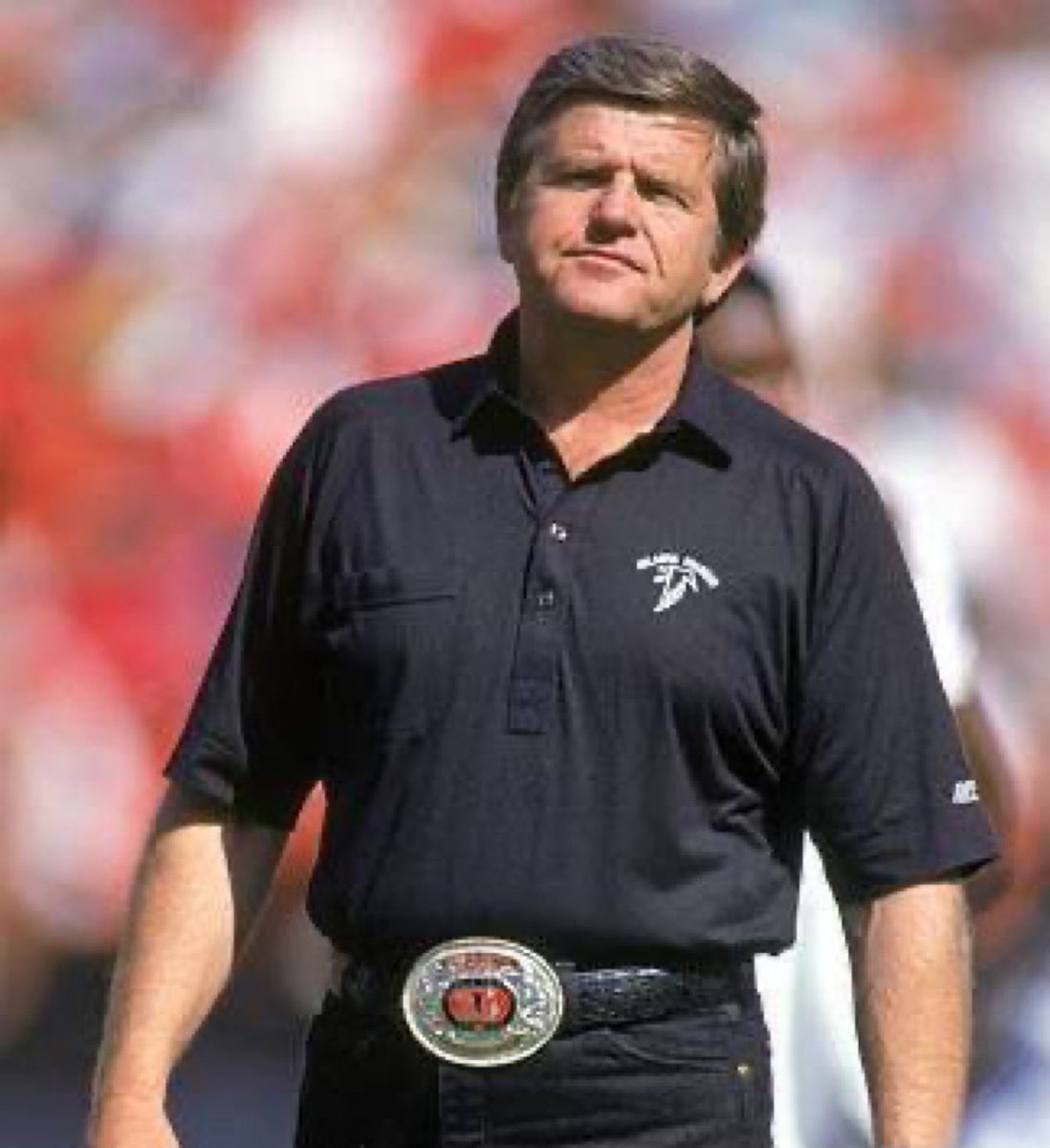 Super70sSports's tweet photo. Despite his success as an NFL head coach, Jerry Glanville always maintained his career highlight was beating Arn Anderson in 1990 for the NWA TV title - hang on, being told that’s just the way he dressed. https://t.co/bBVZQyrGM3