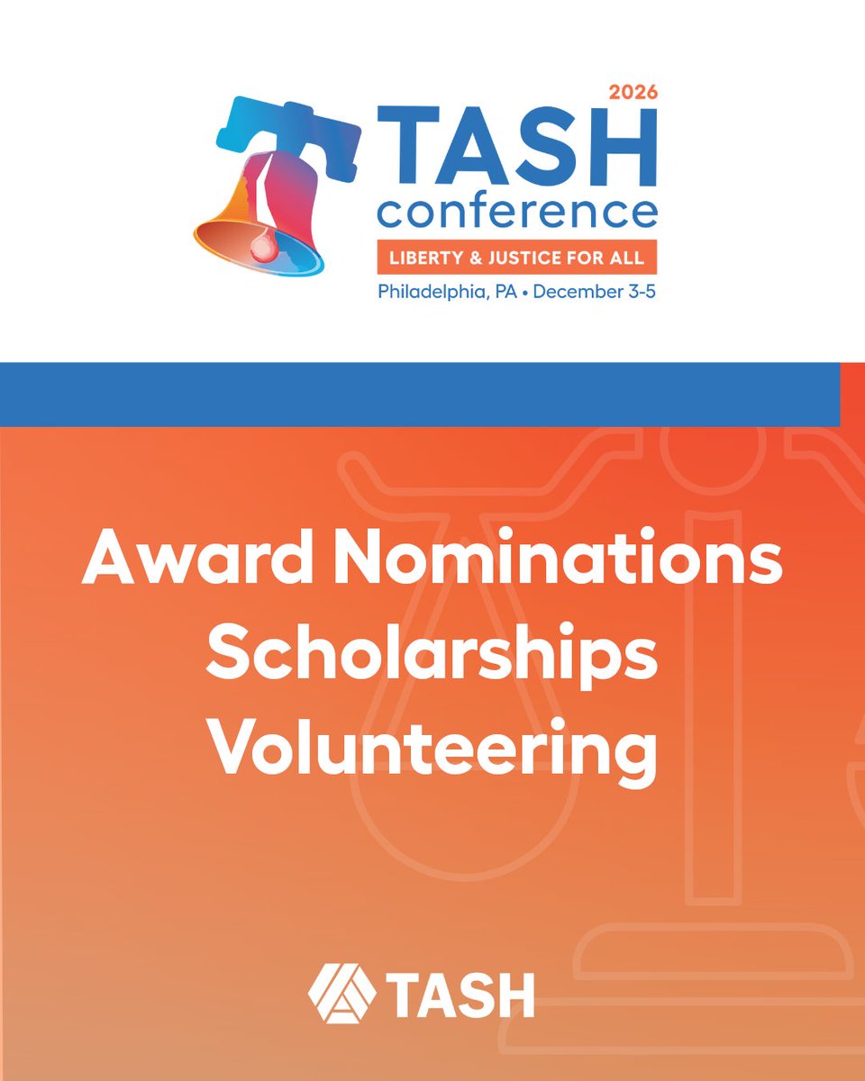 TASHtweet's tweet photo. Today (Friday, August 7) is the last day to submit award nominations and scholarship and volunteering applications for the 2026 TASH Conference. Learn more and access the webforms from the Conference website here: https://t.co/tGRm9ZNGh0 #2026TAHConf https://t.co/VEtuT1Qx7q