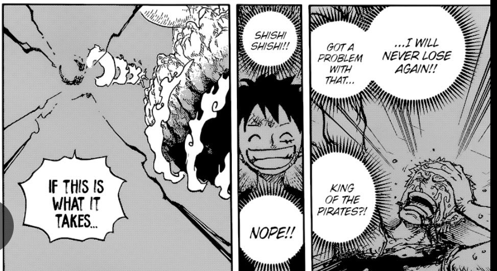 Godaversion's tweet photo. @WorstGenHQ @Barca_Wizard same chapter after that page u posted 
zoro keeps hakibeaming king 🥹🥹🥹 https://t.co/6tKwb10z8w