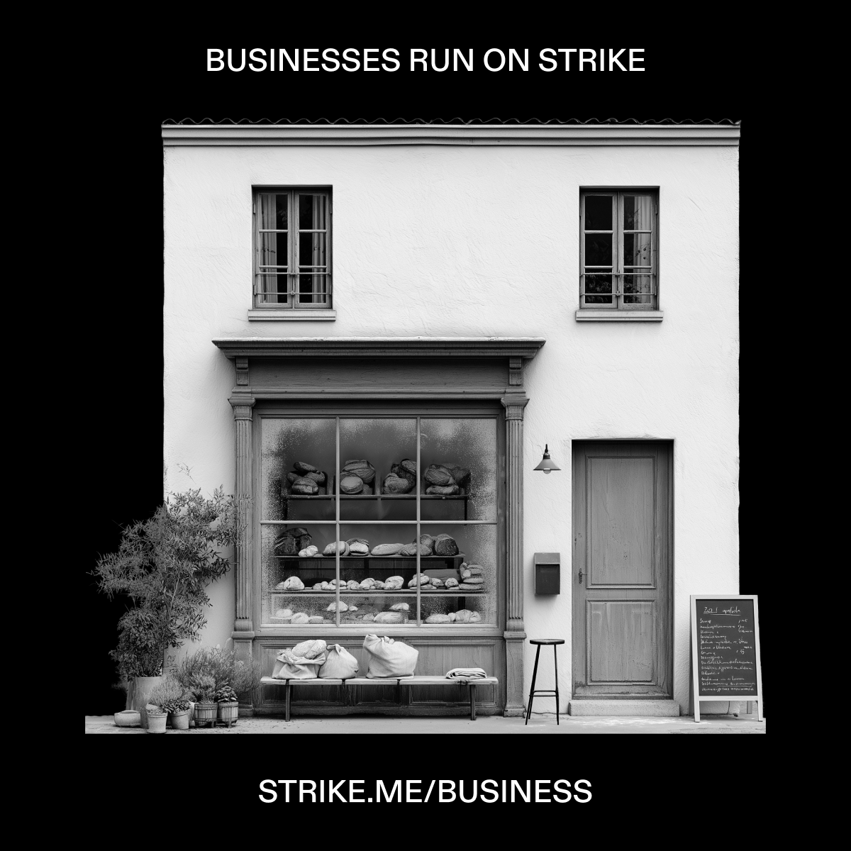 Strike's tweet photo. What does a bagel shop have in common with a survival kit company, a day spa, and a waste collection service? Bitcoin.

New businesses that onboarded to Strike this week:

- Bagel shop
- Survival kit company
- Game designer
- Waste collection service
- Wellness day spa https://t.co/0dvfYrL3Et