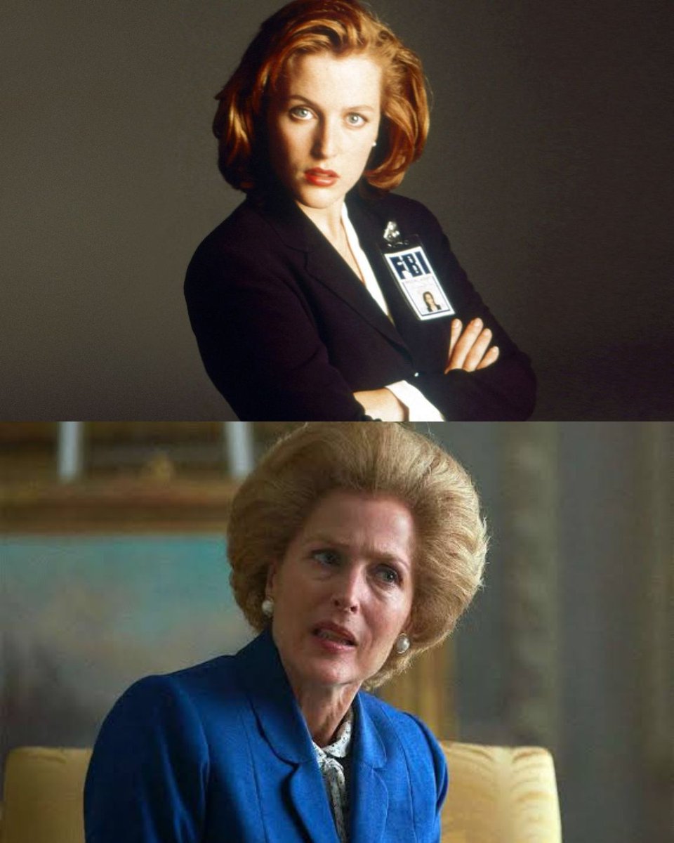 ObsCinema's tweet photo. 🎉 Hoje é aniversário de Gillian Anderson, a eterna Dana Scully de Arquivo X.

A atriz, que também estrelou Sex Education e The Crown, completa 58 anos. https://t.co/PBbeBsLMc7