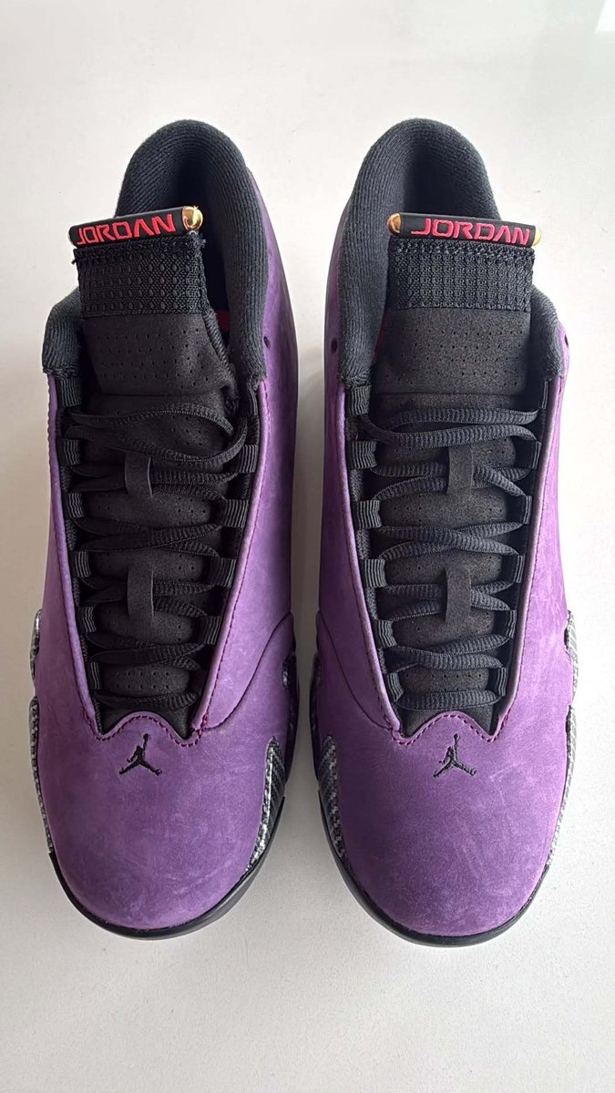 JustFreshKicks's tweet photo. Unreleased "Purple" Air Jordan 14 😈🔥 @NigelSylvester https://t.co/DVqSu4Xrww