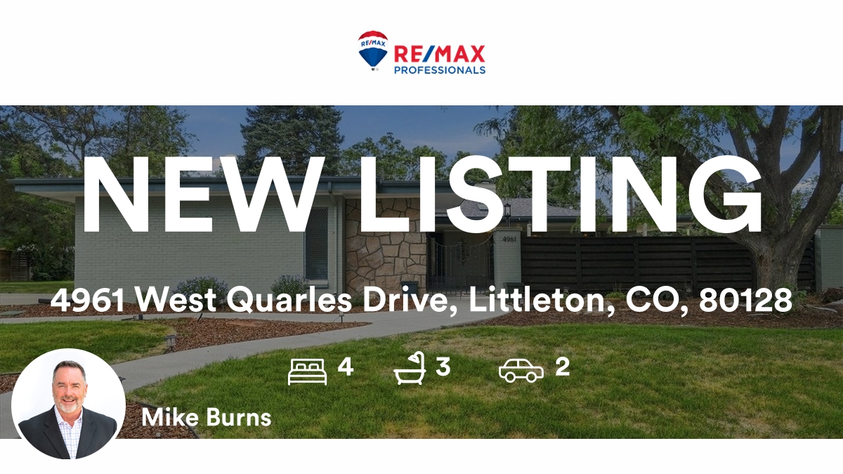 MikeburnsBurns's tweet photo. 🛌 4 🛀 3 🚘 2
📍 4961 West Quarles Drive, Littleton, CO, 80128

My latest listing on RateMyAgent.

https://t.co/m9ApPNFBg0

...
#ratemyagent #realestate https://t.co/7k7rrRm7d0