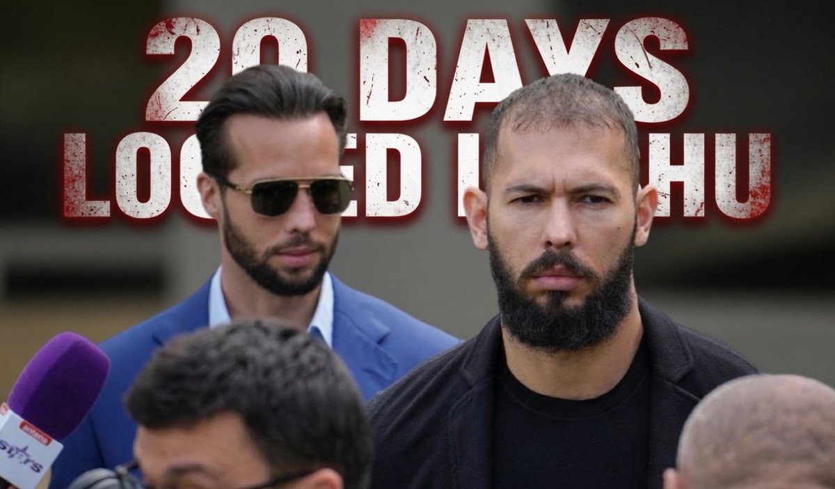 neoupdateshq's tweet photo. 🚨💔 BREAKING: Andrew Tate has been TORTURED in 24/7 solitary for 20 STRAIGHT DAYS, DESTROYING the international limit of 15!😳

ZERO commissary. Starved of every basic necessity, lawyers DENIED entry, NO PROOF of life.👀

The system is crushing them alive.
#FREETHETATES https://t.co/kYhxHRr6QA