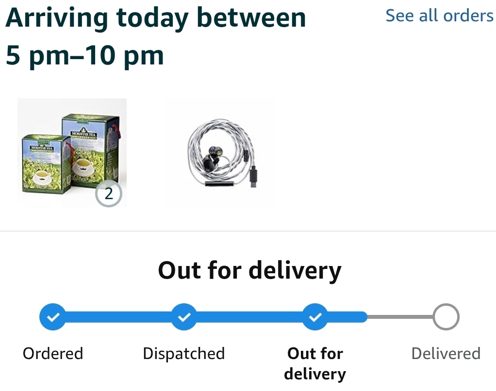 MGAceman's tweet photo. In one of my typical purchase of random unrelatable things, I ordered the Moondrop CHU II DSP earphones which I could have delivered today.

The green tea I drink is on offer, so got 2 boxes which were scheduled for tomorrow, but are apparently also arriving today... https://t.co/fFVq99Sxpr