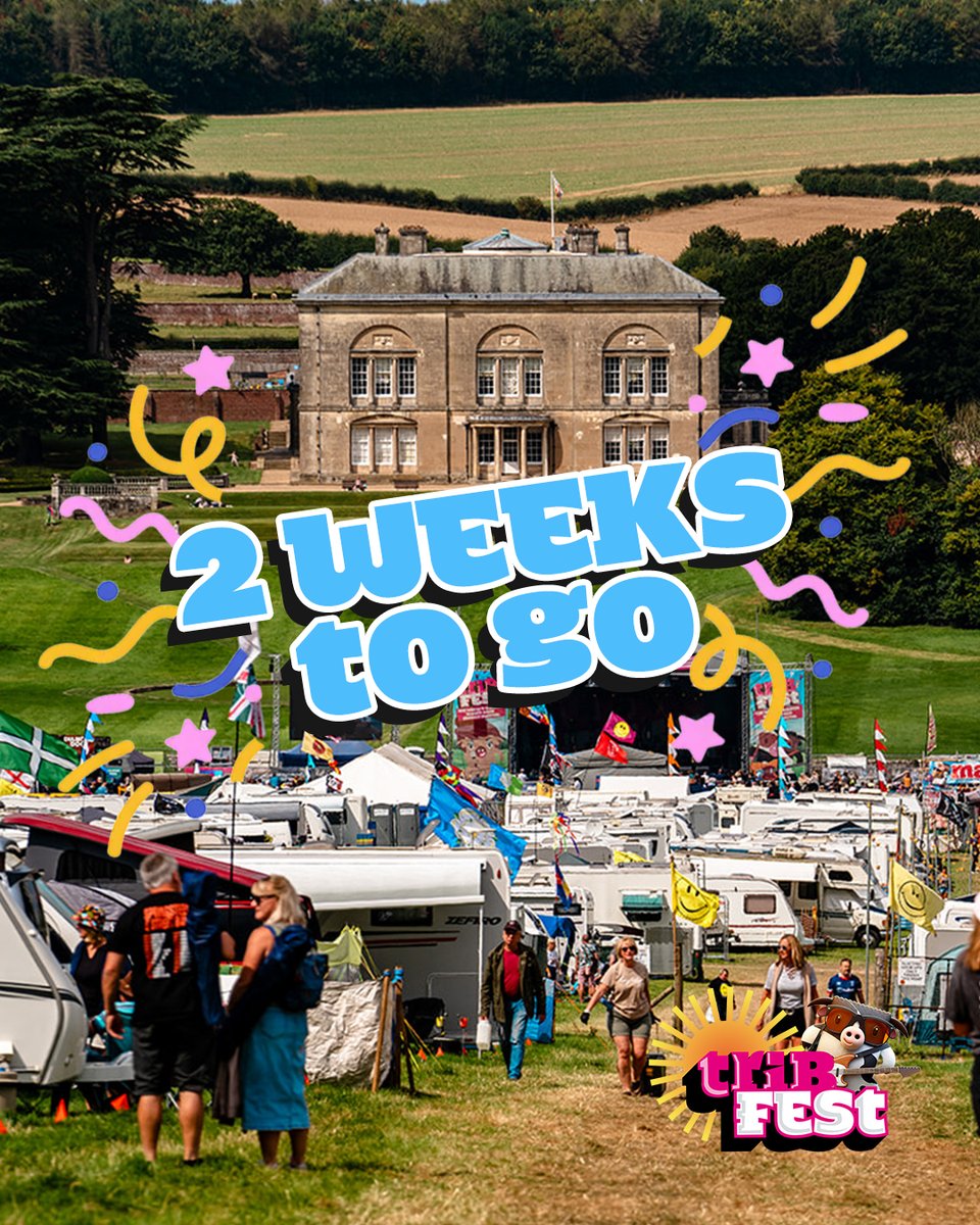 TribfestUk's tweet photo. 🎉 TWO WEEKS TO GO! 🎉

Still saying "I'll book later..."? 😅 This is your sign!

In just 2 weeks we'll be opening the gates for the best weekend of the summer. 🎶

🎟️ Grab your tickets now... we'll bring the music, you bring the dance moves! 😉

#Tribfest2026 #2WeeksToGo https://t.co/TLaWtpBuX8