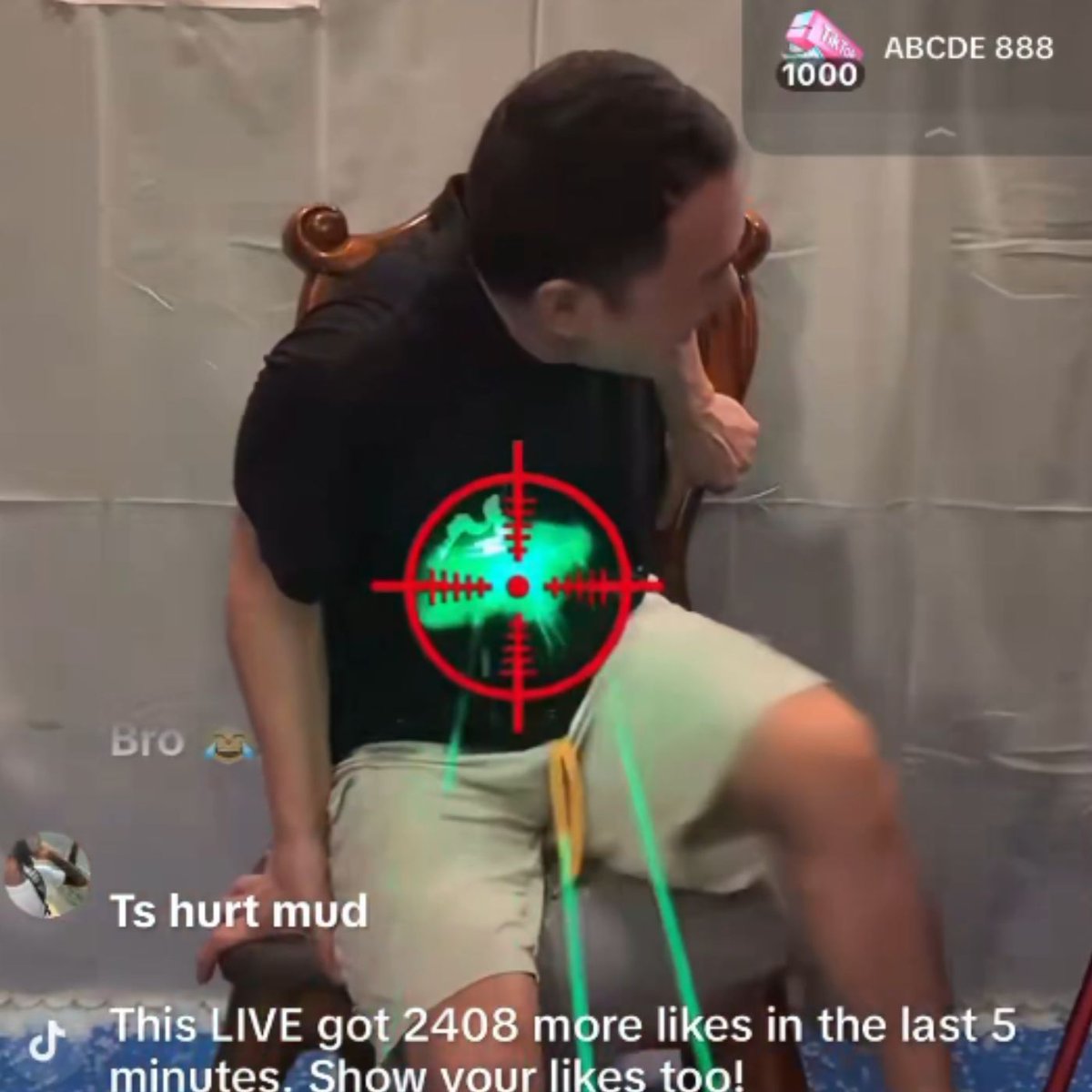 Dexerto's tweet photo. TikTok viewers are paying to shoot a streamer with thousands of gel pellets at a time

Gifting kiglh4tcq4 a rose will fire one shot, while a galaxy will shoot almost 2,000 pellets at once https://t.co/XYXN1lPHyA