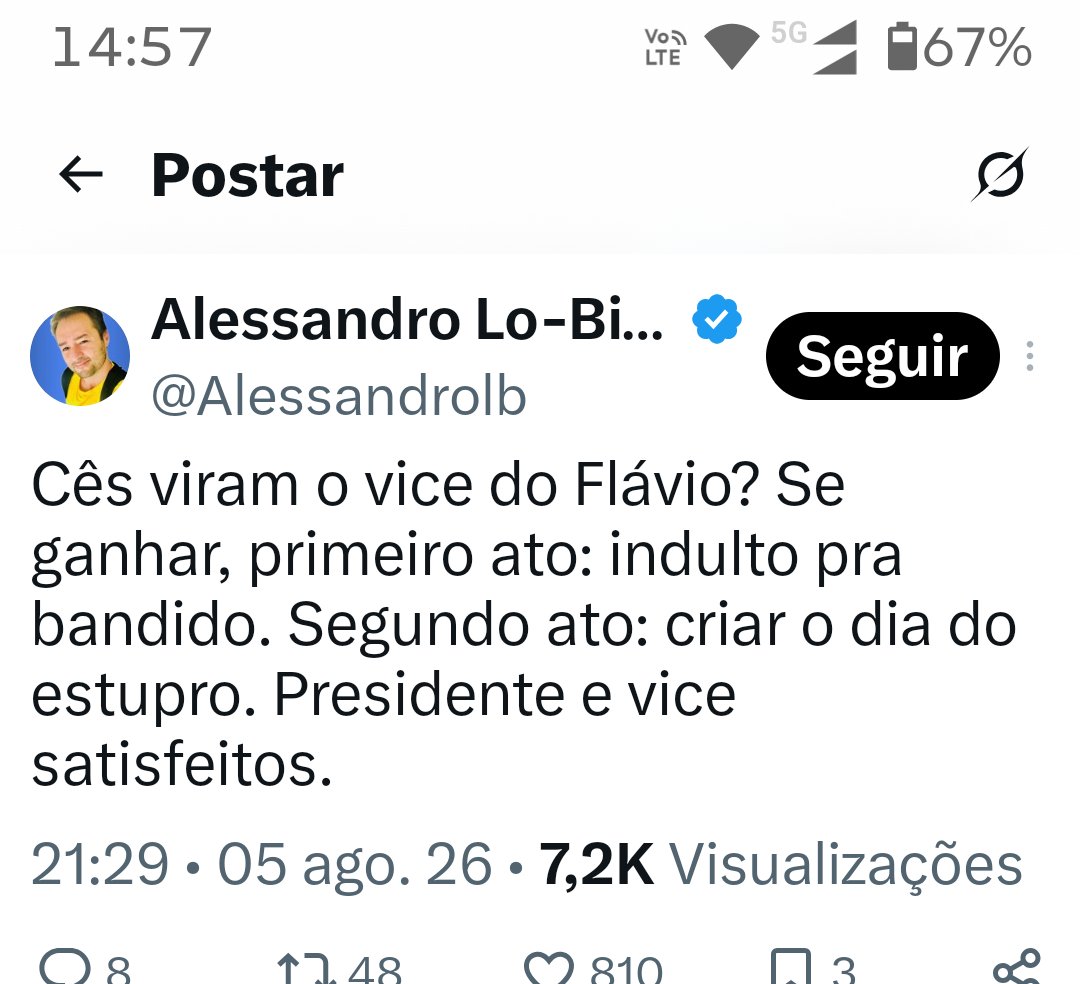 alexbr116's tweet photo. @FlavioBolsonaro Esse calunia vão fazer igual seu pai ? Deixa por isso mesmo? Que foi um dos seus maiores erros. https://t.co/lHUTwkG0vx