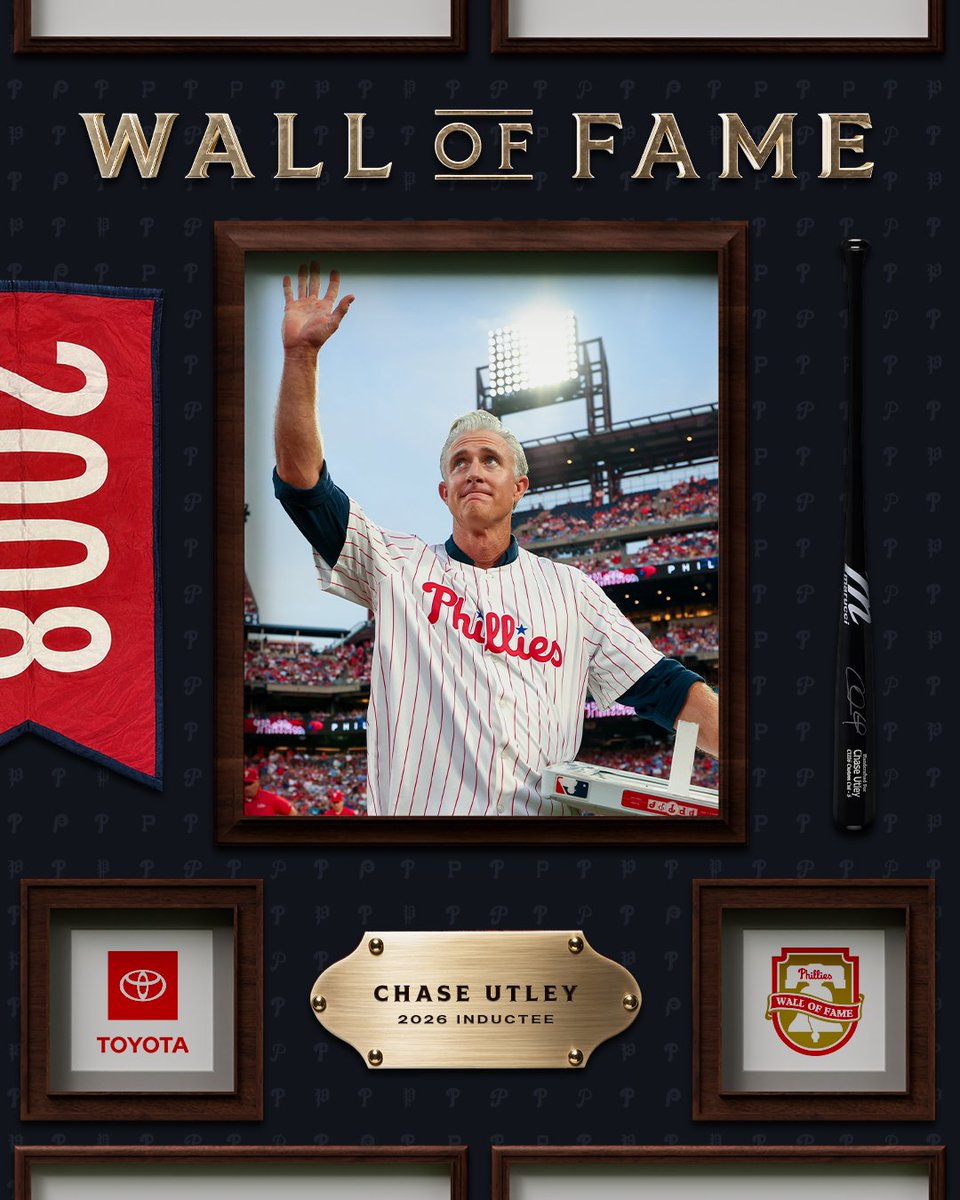 Phillies's tweet photo. Tonight, The Man takes his place on The Wall of Fame https://t.co/I7ZBoNkyd7