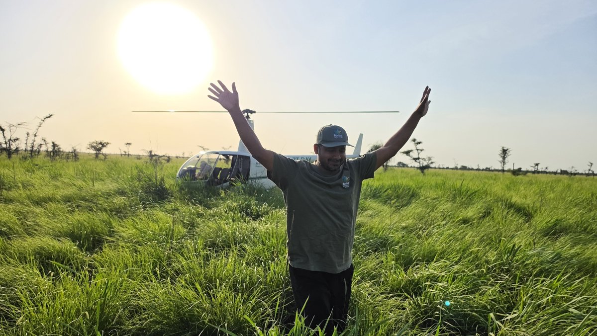 gingosamuel's tweet photo. Meet Mr. Florington Aseervatham, Country Director and Representative of African Parks in South Sudan 🇸🇸.

During our final two hours flying over Boma National Park, we came across a breathtaking herd of antelope numbering close to 500,000 animals. As we soared above the endless sea of wildlife, Florington was left speechless. He could only smile, whisper "wow," and take in the moment with tears in his eyes.

That is the power of the Great Nile Migration.

When you witness the largest land mammal migration on the planet, something changes within you. It is more than a wildlife spectacle, it is an emotional, humbling, and almost spiritual experience that reminds you of how extraordinary our natural world truly is.

From Boma, we continued our journey to Badingilo. Even during the flight, Florington was focused on his laptop 💻, preparing for meetings awaiting him back in Juba the next day. Watching that level of dedication reminded me that conservation is driven by people who carry a vision far greater than themselves. Their commitment to protecting one of the world's greatest natural wonders is both inspiring and deeply motivating.

This journey introduced me to some of the most passionate and committed conservationists I have ever met; people whose love for wildlife and belief in South Sudan's future shine through everything they do. It is an honor to share this mission and fellowship with them.

The day after we returned to Juba, Florington sent me a simple message: "I miss Boma."

I understood exactly what he meant.

Boma has a way of staying with you long after you leave. Its vast landscapes, incredible wildlife, and untamed beauty leave an imprint on the heart that is impossible to forget.

Together, let us continue telling this story, protecting this landscape, and ensuring that future generations can experience the wonder of the Great Nile Migration.

#VisitSouthSudan #GreatNileMigration #BomaBadingilo #AfricanParks #Conservation #SouthSudan