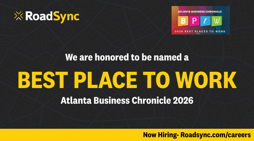 GoRoadSync's tweet photo. Better late than never!
RoadSync has been named a 2026 Best Place to Work by the Atlanta Business Chronicle.
We're proud, grateful, and still hiring Account Executives.
Come join the team. https://t.co/a20nrpo27d
#AtlantaBusinessChronicle #RoadSync #AtlantaTech #Fintech https://t.co/nz5g6W7ix2