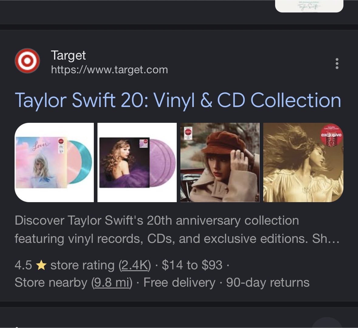 TimesSwift's tweet photo. 🚨| Despite false rumors circulating online, Taylor Swift’s vinyls have been on sale at Target for quite some time. No real leaks have been shared. https://t.co/eKsXAECbCb