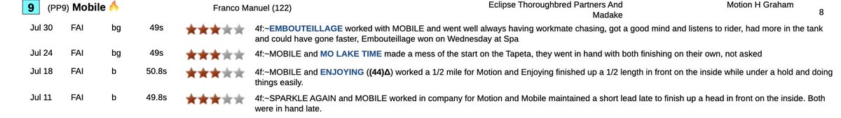 Racingwithbruno's tweet photo. #RacingWithBruno delivered again. 📈
The comprehensive report zeroed in on Mobile, and the detailed 7-1 workout report told the story before the gates even opened.
Information wins races. Value cashes tickets.
You get paid at #SPA26 when you have THE info. 🏇💰
#Saratoga #HorseRacing #HorseRacingTips #WinningInfo #SmartBetting