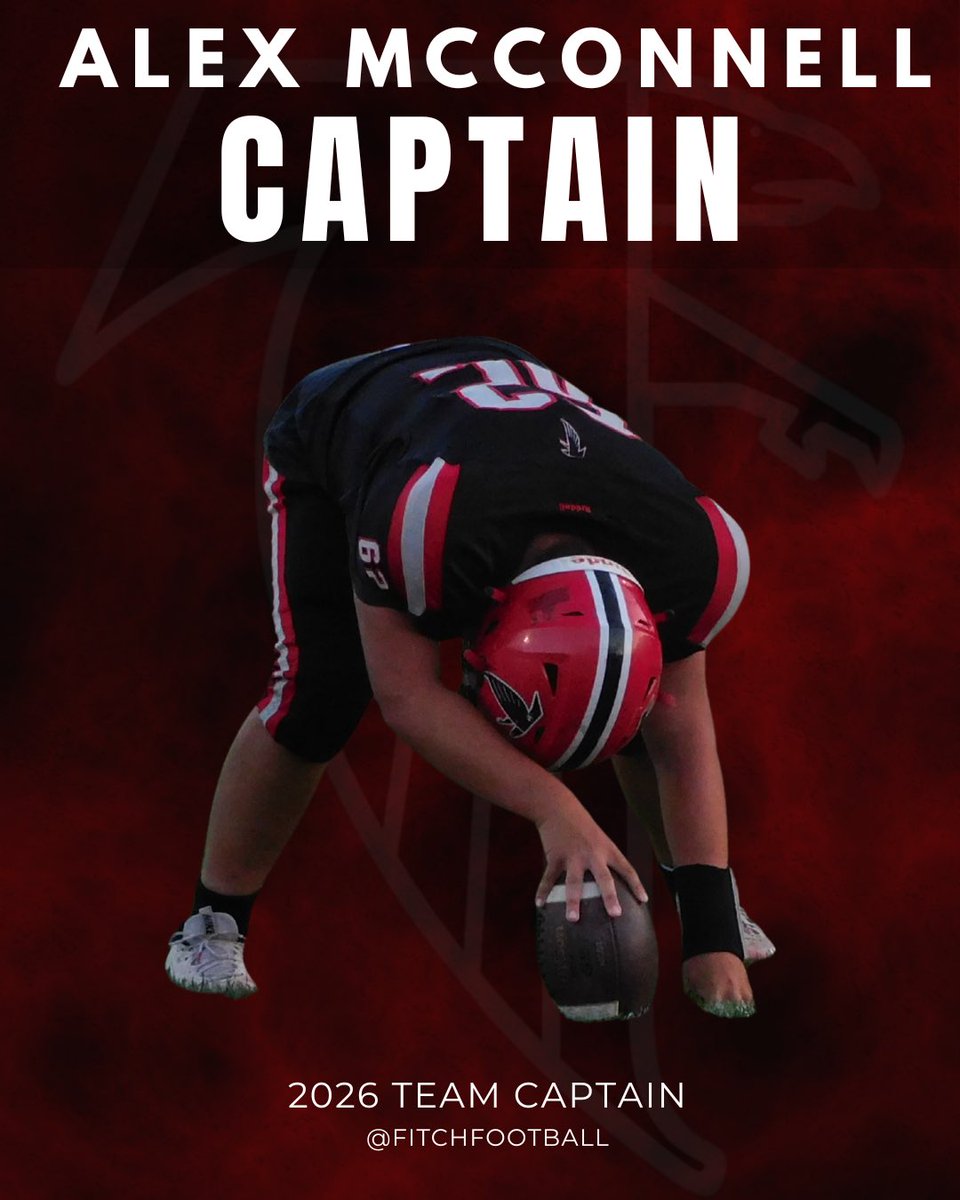 football_fitch's tweet photo. A two-way starter at center and nose guard, Alex McConnell has earned the respect of this program through his work ethic and commitment. An All-ECC selection, he brings experience, toughness, and a steady presence to our team.
#Brotherhood #TimeIsNow #cthfsb https://t.co/eZHqZS1h0f