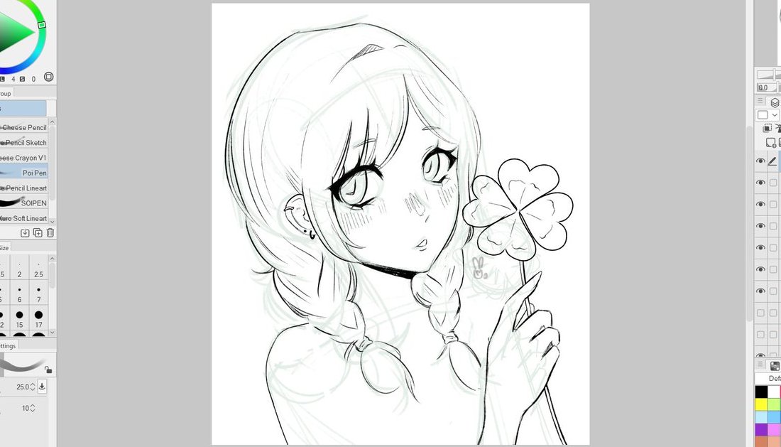 pixelsagi's tweet photo. cute🍀 https://t.co/jIssaRFl1f