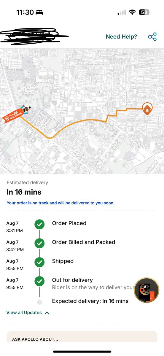 sunita007's tweet photo. In a world where pizza delivered in 30min a normal cold medicine took 3 hrs . Irony or harsh reality @ApolloPharmacy https://t.co/LHfpTTlH2h