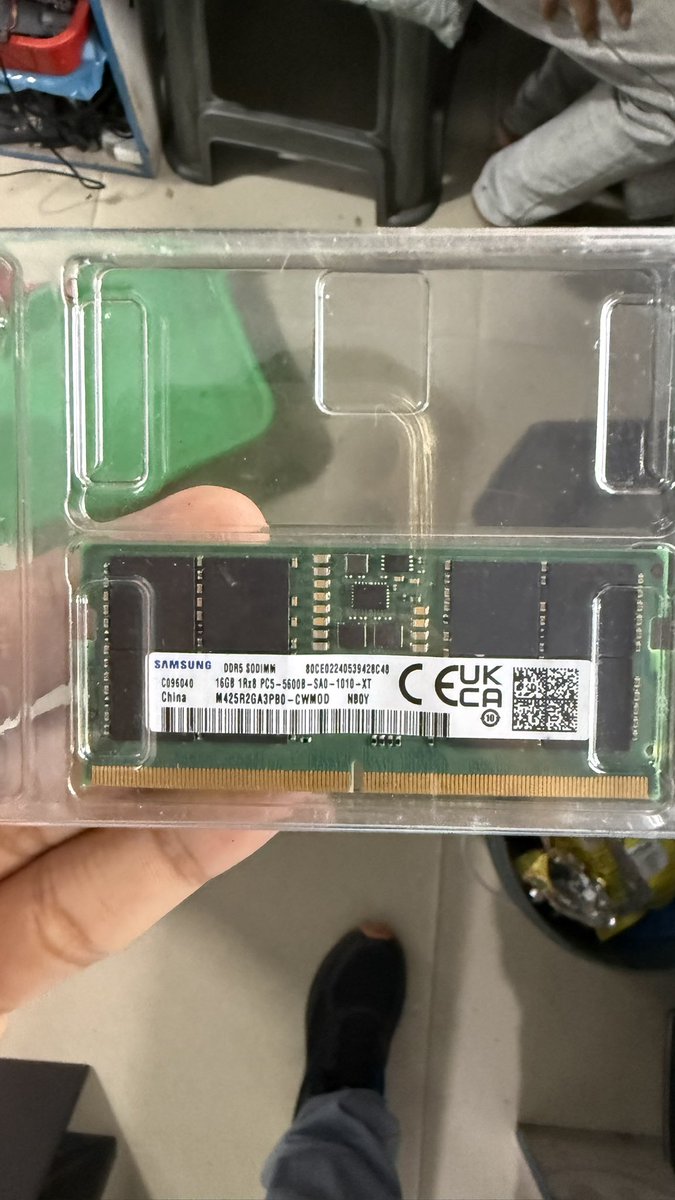 Catalan_xtra's tweet photo. Today I bought this 16gb DDR5 5600Hz RAM 
Pull-out/OEM model in this hyper expensive chip market! 

Just guess the price! https://t.co/QDSxxW4Kjc