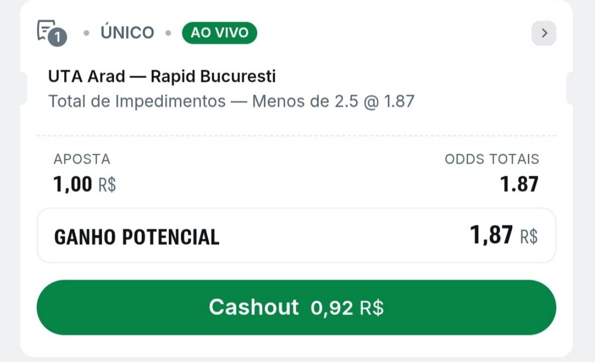 reidounder's tweet photo. UTA Arad x Rapid Bucuresti (LIVE)
Menos de 2.5 Impedimentos📝
1 unidade 💸 https://t.co/6Ecpwy34uB