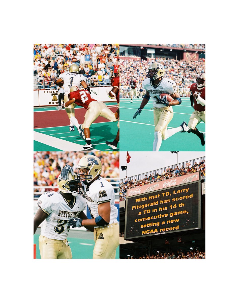 Pitt_FB's tweet photo. One of the best to ever do it. @LarryFitzgerald 

Tomorrow, he takes his place in the @ProFootballHOF https://t.co/EriT2LiDRc