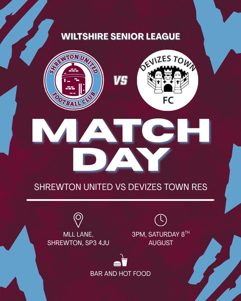 ShrewtonUnited's tweet photo. And we’re back!

First league game of the season this Saturday as we welcome Devizes Town Reserves to Mill Lane. Time to get straight back to it and kick the new campaign off the right way.

Before kick-off we’ll be holding a minute’s silence in memory of Derek Harnett, a long-term supporter who followed the team home and away for many years. Our thoughts are with his family and friends.

COYS