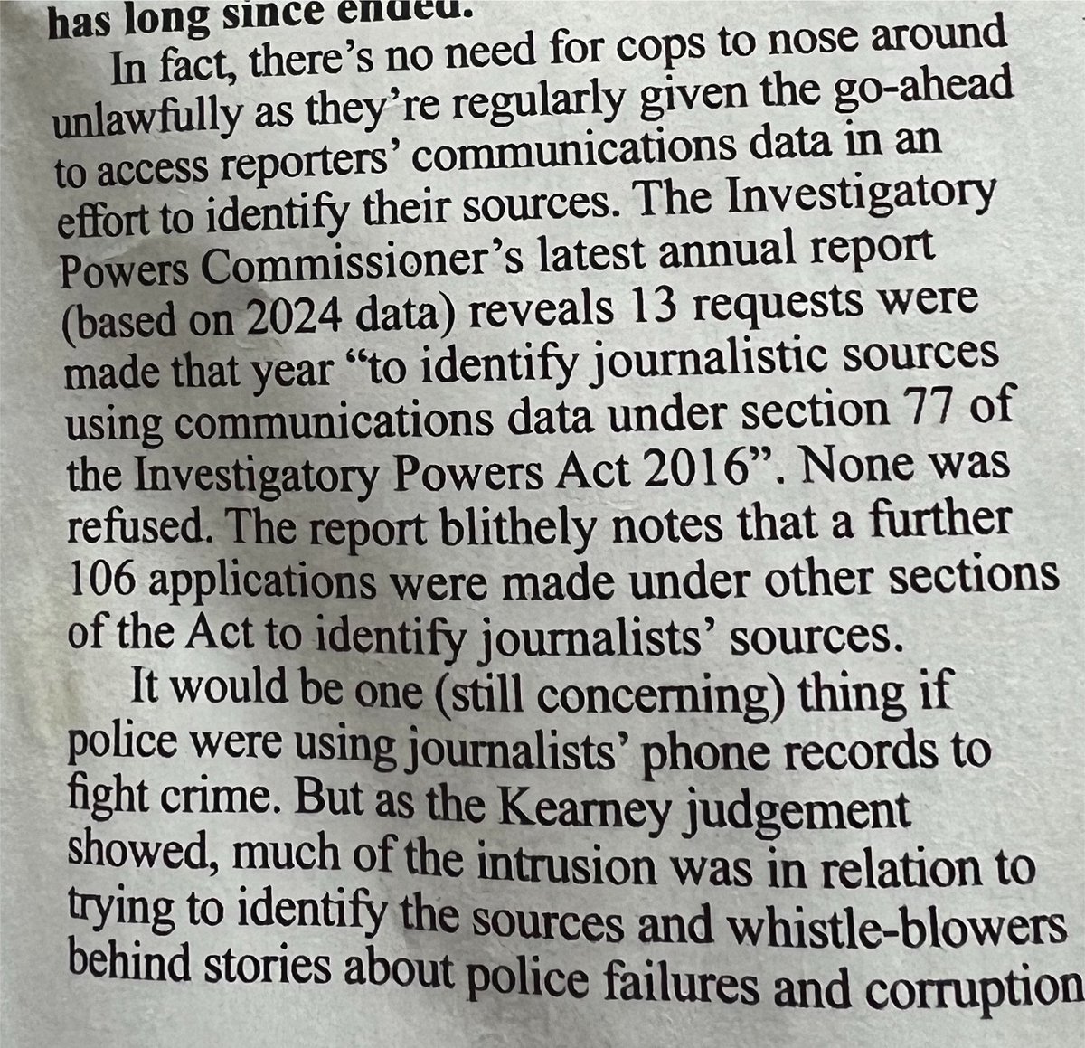 humberbeats's tweet photo. #PrivateEye magazine reveals that UK police regularly misuse the law on intrusive surveillance to identify sources & whistle-blowers who expose police corruption to journalists.
Is anyone surprised? https://t.co/l3e4hYLZOh