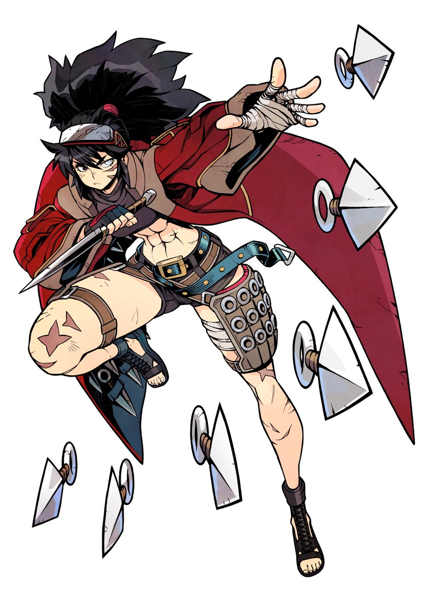 tmbaconproject's tweet photo. Raven Grey, the second fighter we designed and added to our online card game @itchio link in bio https://t.co/65UM0VOOmO