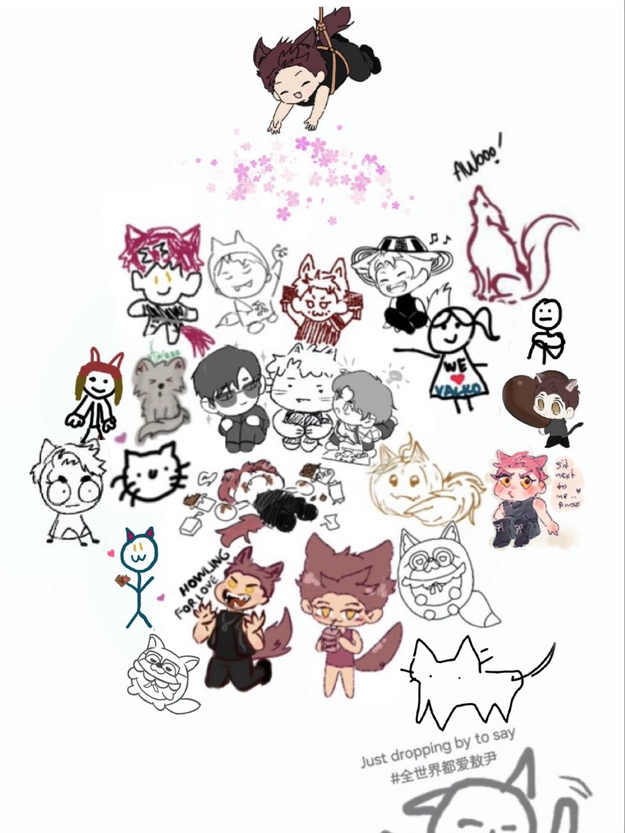 Astareion's tweet photo. I hope I got everyone! I’ll keep adding on more as they come! [pls lmk if you added one and I missed yours 🥺]

Look at all these Valkos and lovelies sitting with him 🥰 

#全世界都爱敖尹 #ValkoIsLoved #BringBackValko https://t.co/UMaN9CFube