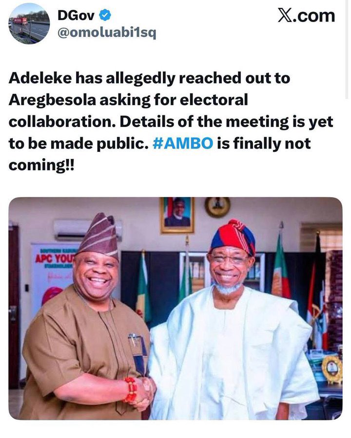 OsunCentral's tweet photo. As reported by DGov of Osun State (@omoluabi1sq ) https://t.co/MvjekOf5kY