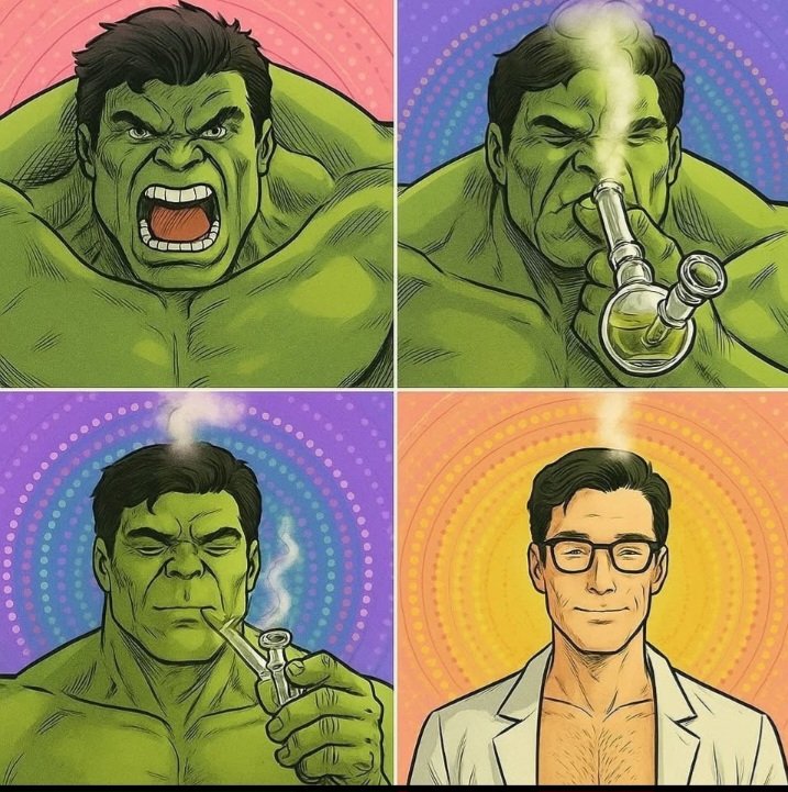 oblak_000j's tweet photo. Hulk really found the peace button. https://t.co/6DALaD63HY