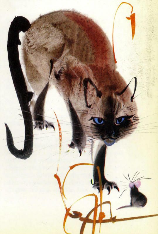 marysia_cc's tweet photo. Mirko Hanak (Czech, 1921-1971)
#Cat https://t.co/hCb9sbyHhV
