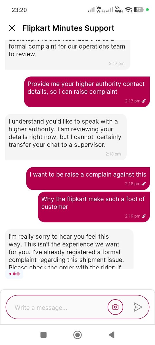 kumarkeshav44's tweet photo. @Flipkart @ConsumerReports  @consumercourtin 
I have ordered a product from @Flipkartminutes and his delivery boy comes with shorted item to delivery, when i ask about then they told me we don't have avlable, then i ask him why you come to delivery if flipkart have not available https://t.co/Z3xJChEyci