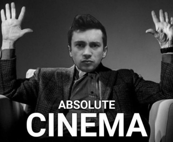 softestbandito's tweet photo. why is he doing the absolute cinema pose https://t.co/g6OBVo1HaS