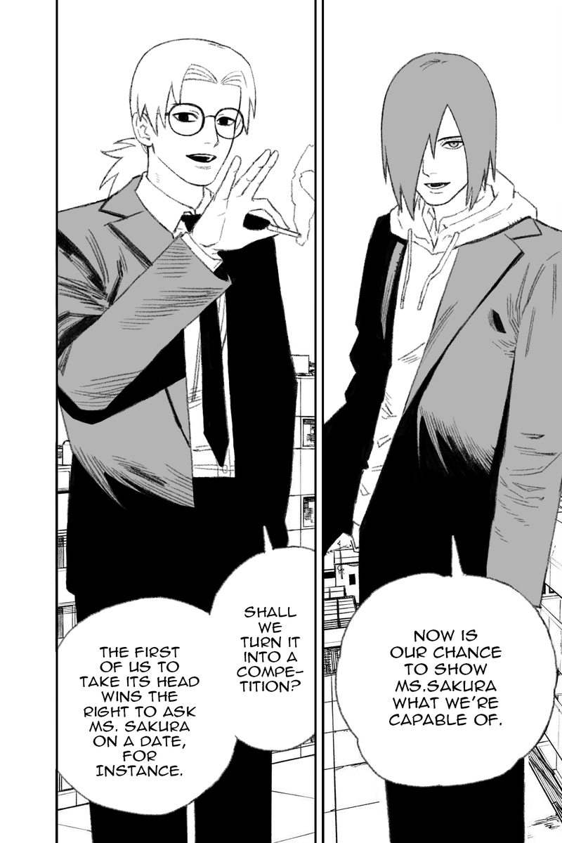 CyclamenYu's tweet photo. CSM manga draw-over, can't help myself because these panels are too perfect for MultiSaku.
#MultiSaku https://t.co/IIHoLUGVst