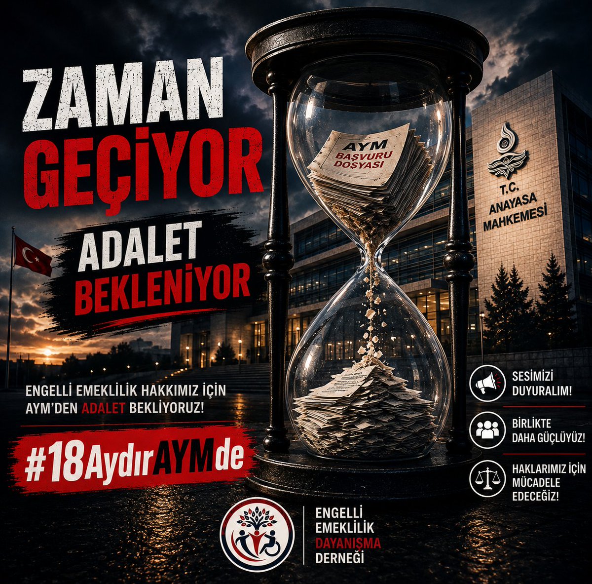NaezLi's tweet photo. Engelli Emeklilik konusunda verilecek karar, binlerce insanın hayatına doğrudan etki edecek. #18AydırAYMde https://t.co/KN0AdPL9St