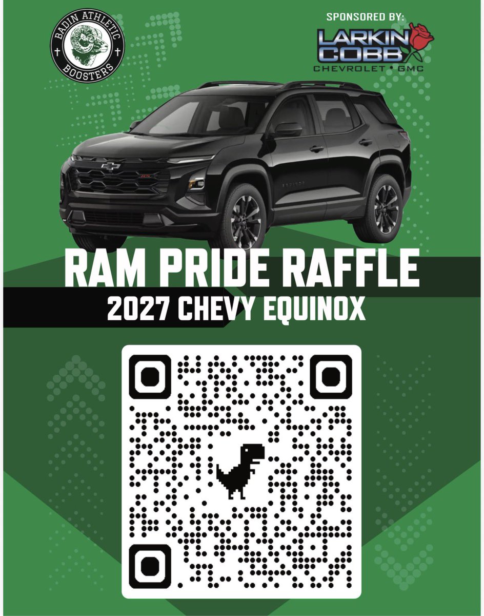 Take home a 2027 Chevy Equinox!



#HarkYe 🐏

@BadinHS @BadinCatham @BHSfootball4 @BadinMensSoccer @BadinGSoccer @boyshoopsbhs @girlsbadinbbal @BadinBaseball @Badin_Strength
