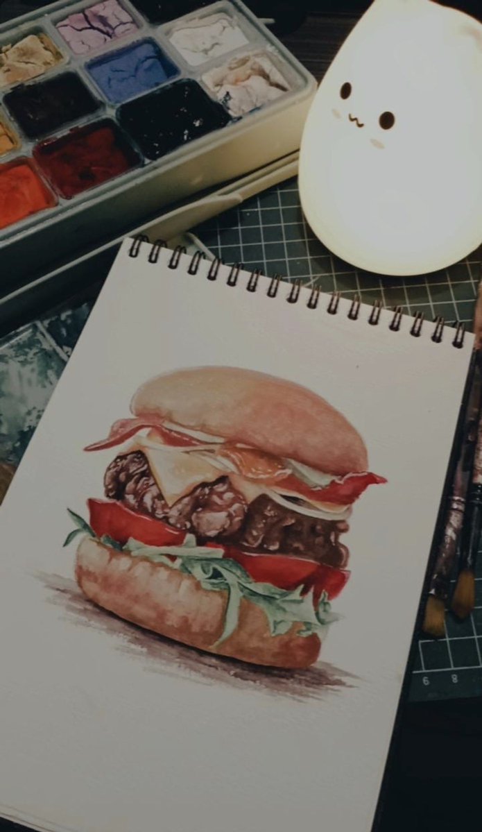 msppurple_'s tweet photo. Random painting 🍔

#sketch #artmootsㅤ https://t.co/5ApA5WfBSL