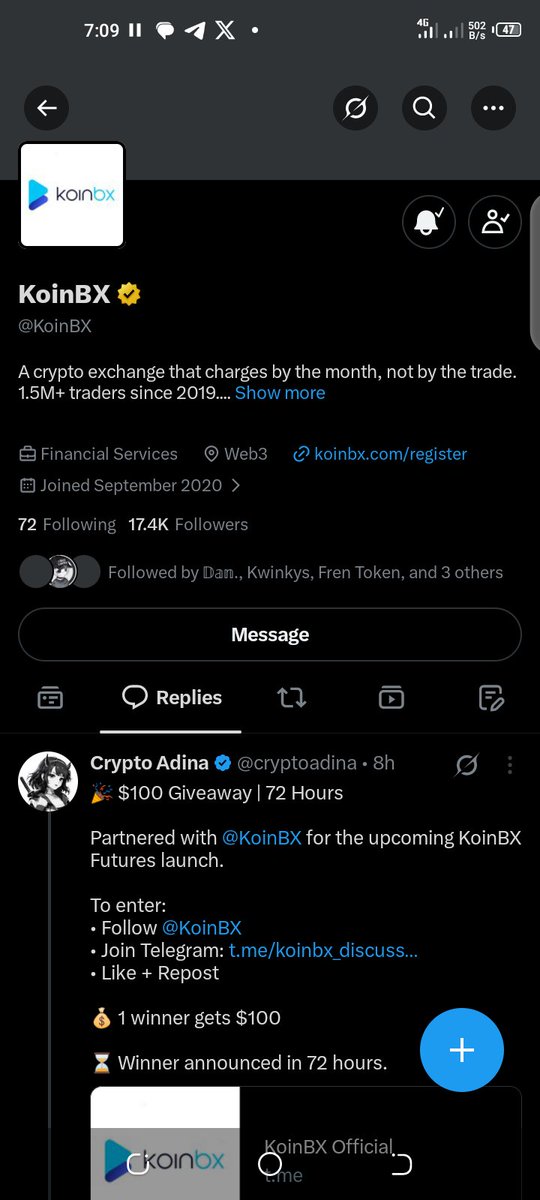 Carleckart's tweet photo. @cryptoadina @KoinBX Well this is my chance 
Thanks @KoinBx fr this opportunity 

BciViWpKAqQagjd7mf5sct7rVUYL7GcyrbP5qLP24L7X https://t.co/bIdcNFaK49