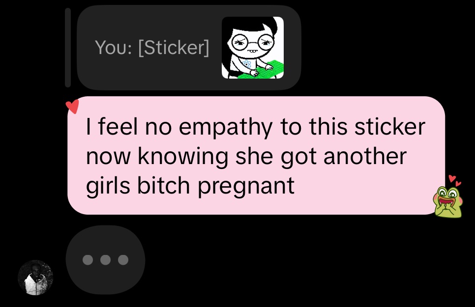 kouigns's tweet photo. told an irl about homestuck https://t.co/j7AzIlLsOF