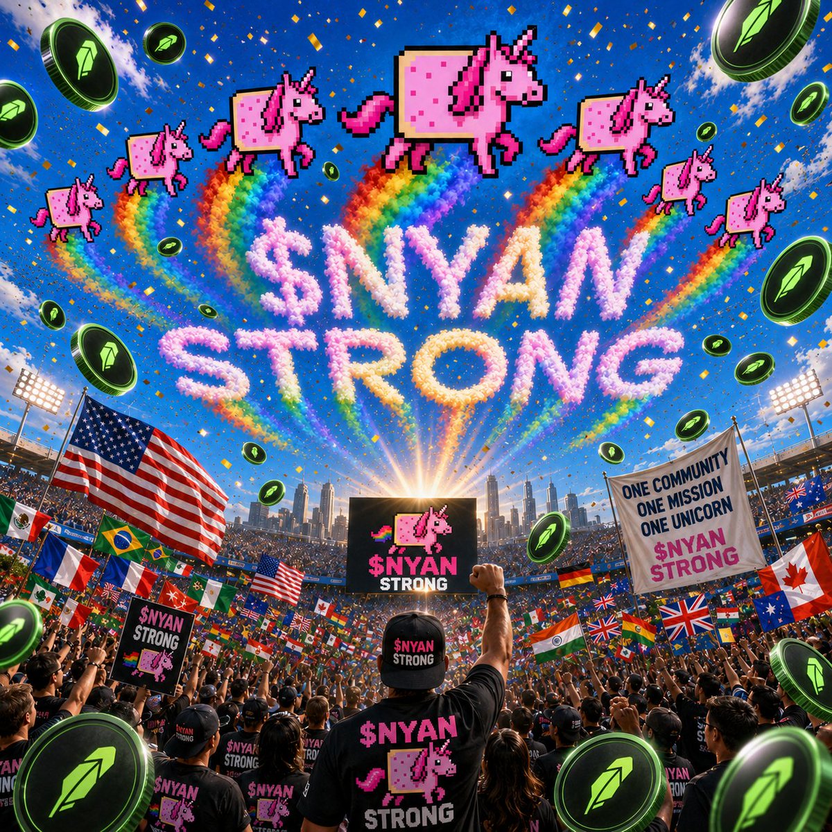 Lunagersia's tweet photo. The $NYAN herd doesn’t chase narratives.  
We are the narrative.

Pure vibes. Zero coping. Rainbow only.

Join the chaos 🦄

@NyanUni_Rh https://t.co/qmeZurkZMJ