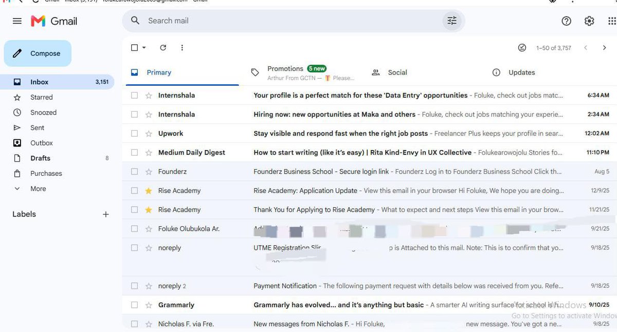 _justfolly's tweet photo. Day 4

I thought email management was just about Inbox Zero.

Went from 5k+ emails to 3k+.

Still unsubscribing, deleting, and organizing instead of taking shortcuts.

What's one inbox tip you wish you knew sooner?

#VirtualAssistant #EmailManagement #Opentowork https://t.co/AWrnxUfdvU