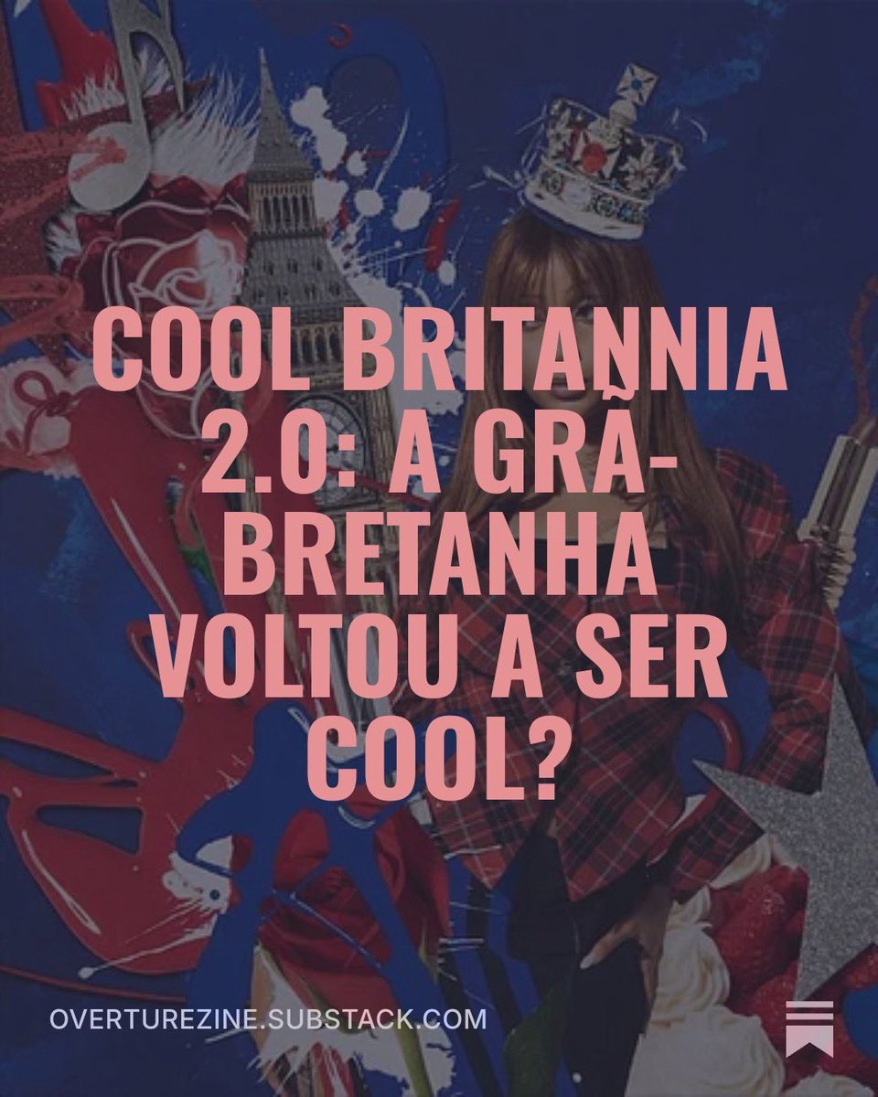 overturezine's tweet photo. Cool Britannia 2.0: a Grã-Bretanha voltou a ser cool?

Burberry resgatou o brasão, PinkPantheress inventou um gênero e Wonderwall voltou às paradas.

🔗: https://t.co/gU2FY8AiMH https://t.co/vj7nhXbhCX