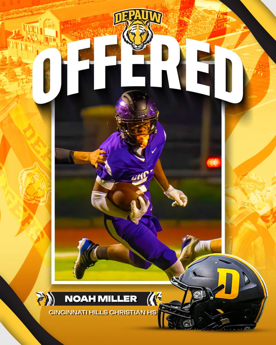 513_NBM_1's tweet photo. Blessed to receive an offer from @DePauwTigersFB !!

@CoachDHyatt @CoachSSeaburg @CoachRenfroe @coachReeseDeck @CHCA_football @OHPrepVarsity https://t.co/527MGzEjW2