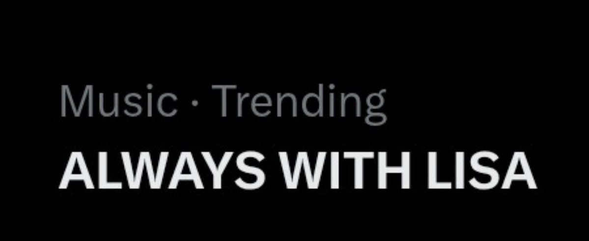 LISASCENTER's tweet photo. 🚨🚨 LISA is officially trending on X 

'ALWAYS WITH LALISA'
'#10YEARSWITHBP_LISA' https://t.co/ICDBbgsuC4
